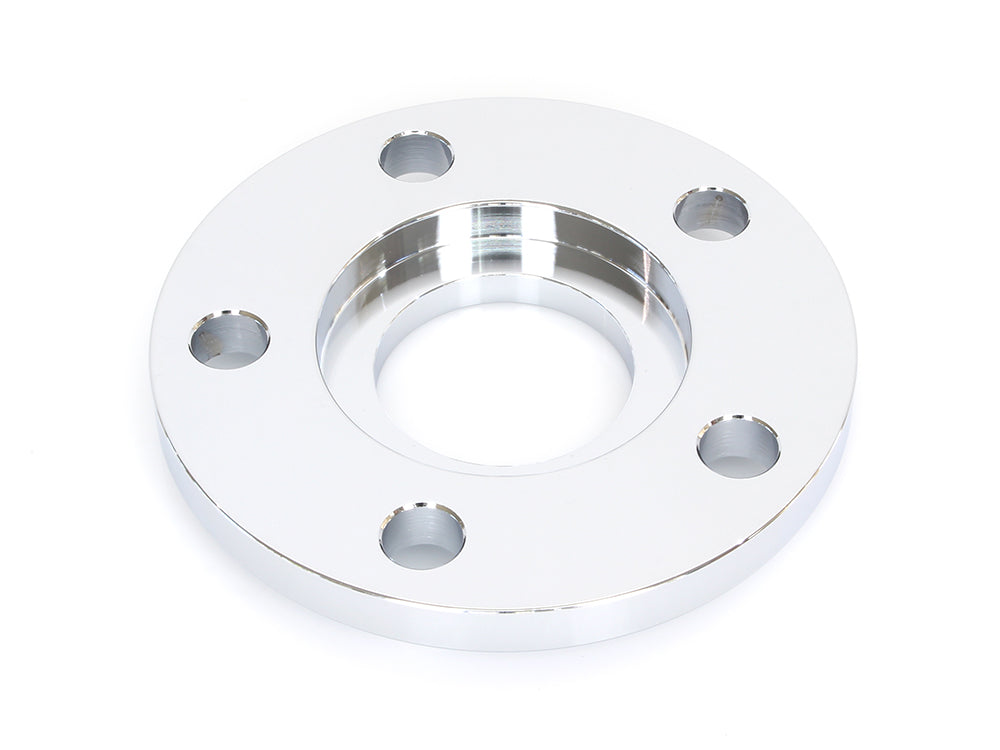 3/8in. Pulley Spacer with Lip. Fits H-D 2000up Wheels. Chrome.