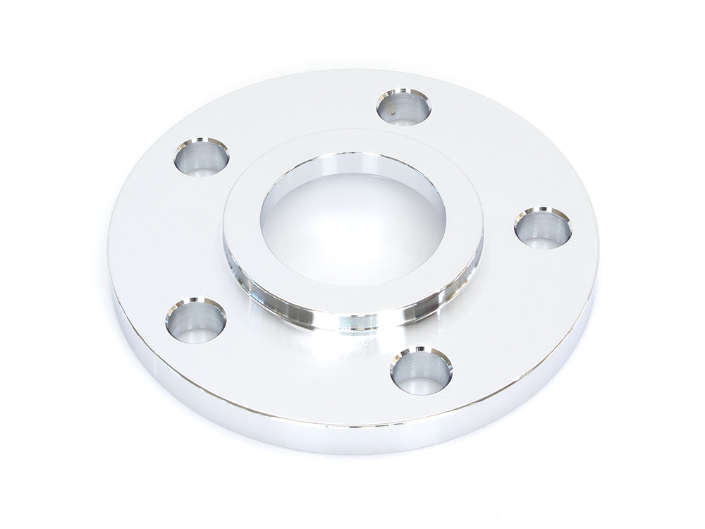 3/8in. Pulley Spacer with Lip. Fits H-D 2000up Wheels. Chrome.