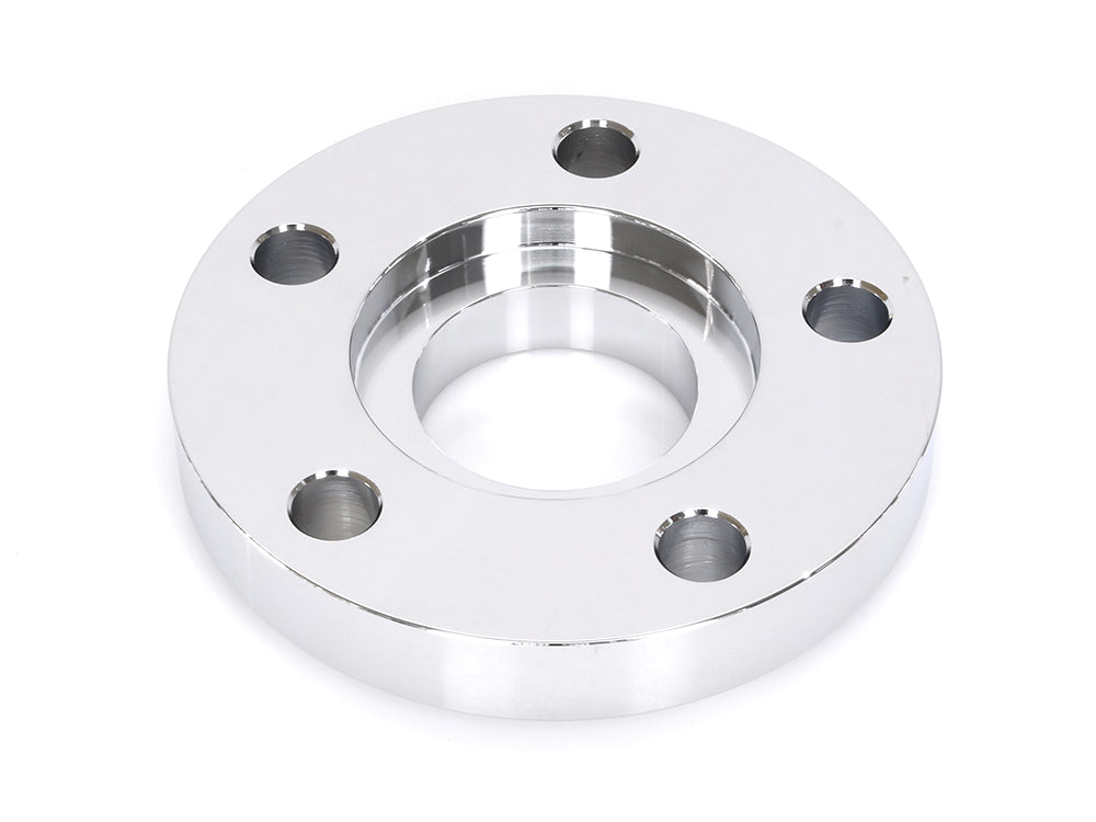 5/8in. Pulley Spacer with Lip. Fits H-D 2000up Wheels. Chrome.