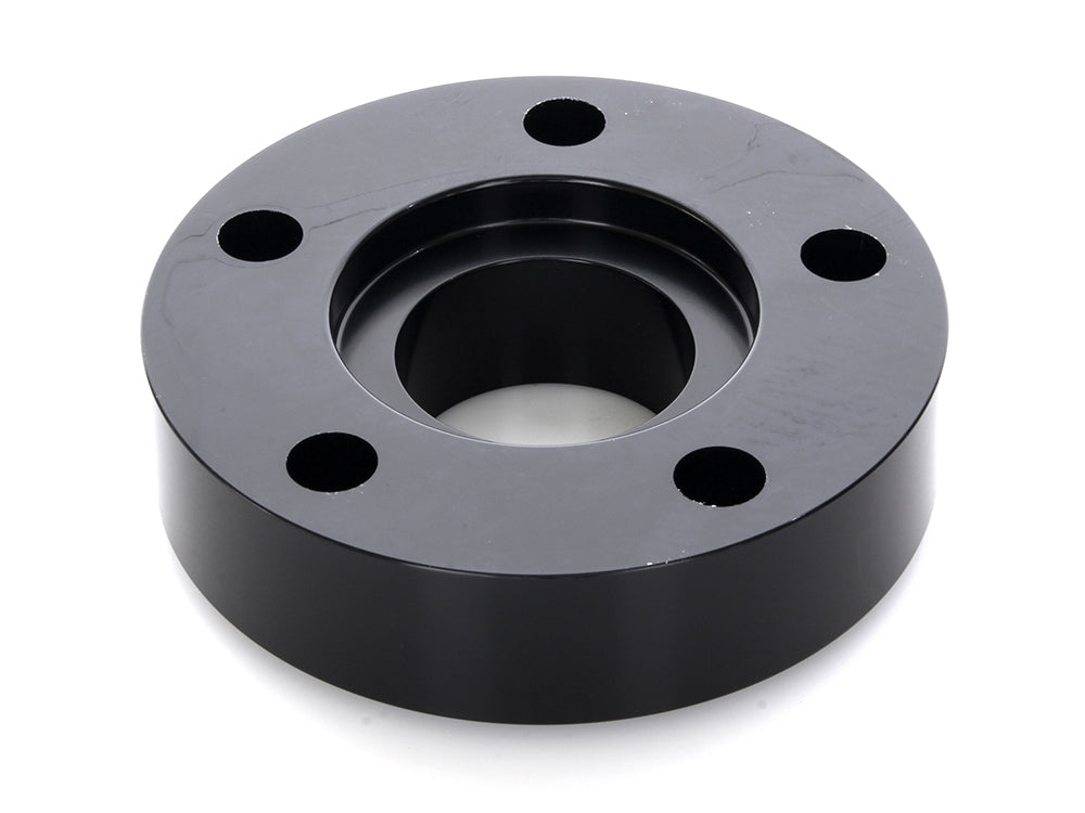 1in. Pulley Spacer with Lip. Fits H-D 2000up Wheels. Gloss Black.