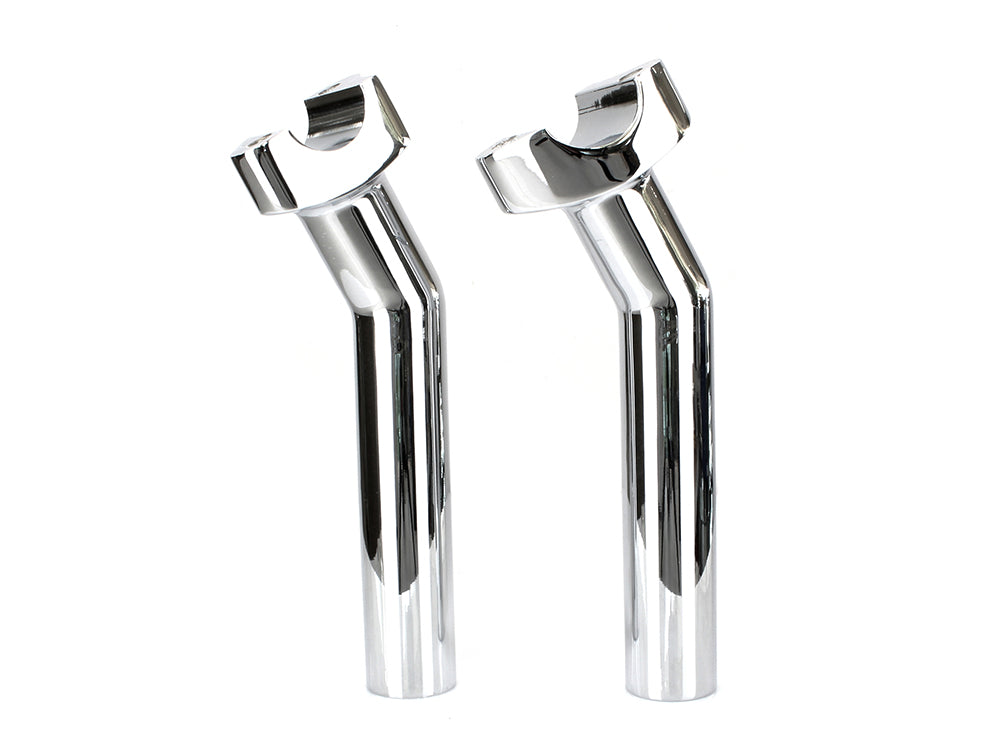 6-1/2in. Pullback Risers - Chrome. Fits 1in. Handlebar.