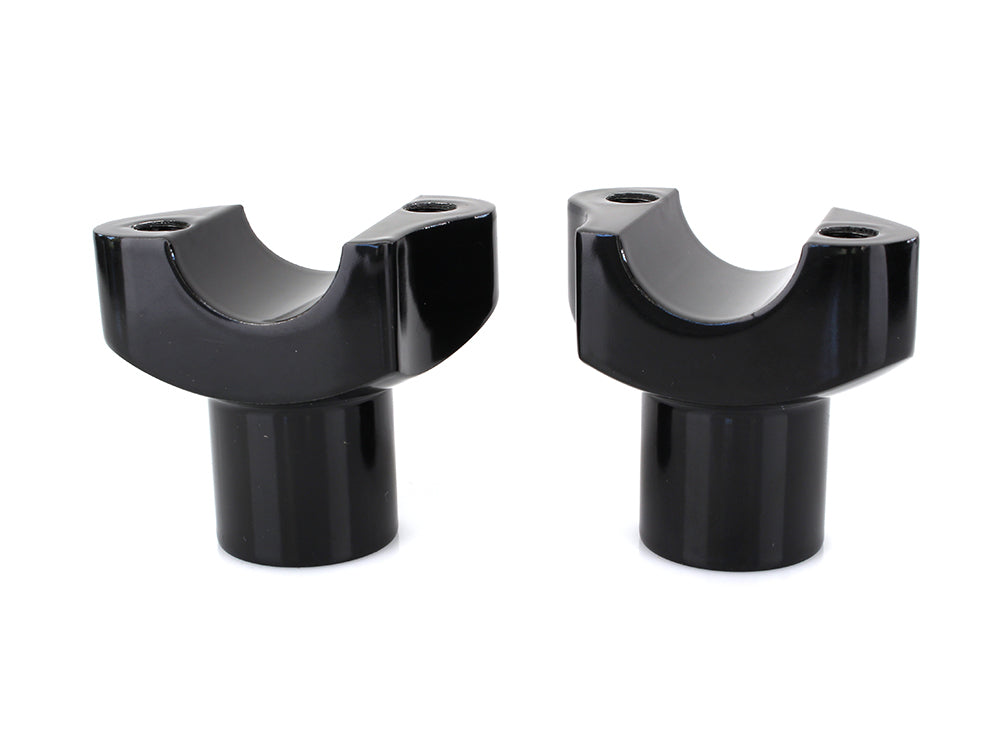 2in. Straight Risers - Black. Fits 1in. Handlebar.