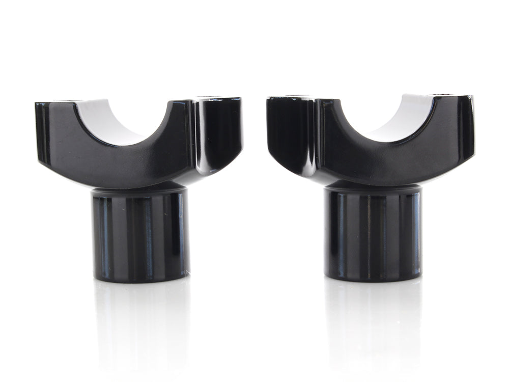 2in. Straight Risers - Black. Fits 1in. Handlebar.
