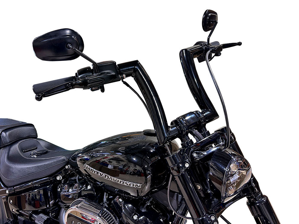 1.5in. Tall Risers x 1-1/4in. Clamp - Black. Fits Softail Breakout 2018-2024 & Street Bob, Low Rider ST, Standard 2018-2024 with 1-1/4in. Bars