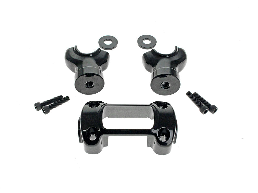 1.5in. Tall Risers x 1-1/4in. Clamp - Black. Fits Softail Breakout 2018-2024 & Street Bob, Low Rider ST, Standard 2018-2024 with 1-1/4in. Bars