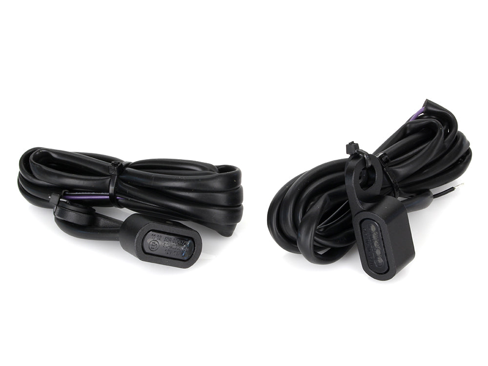 Under Perch Turn Signals - Black. Fits Sportster 2014-2021