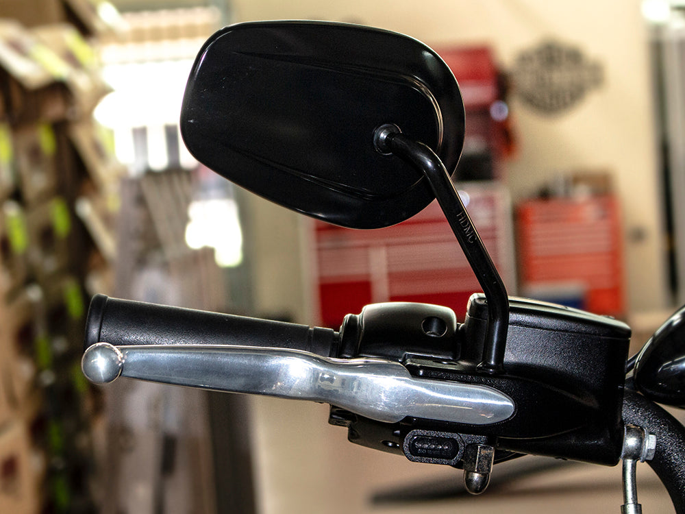 Under Perch Turn Signals - Black. Fits Sportster 2014-2021