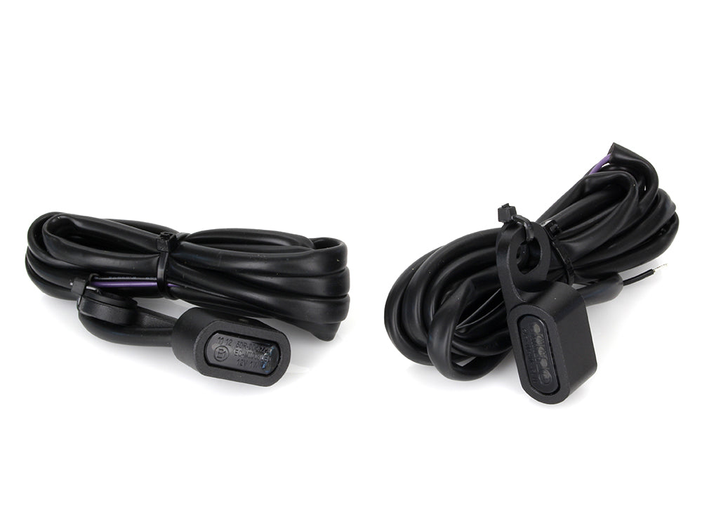 Under Perch Turn Signals - Black. Fits Sportster 2014-2021