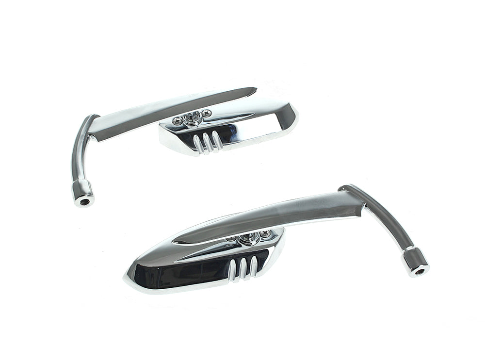 Scythe Mirrors with Blade Stem - Chrome