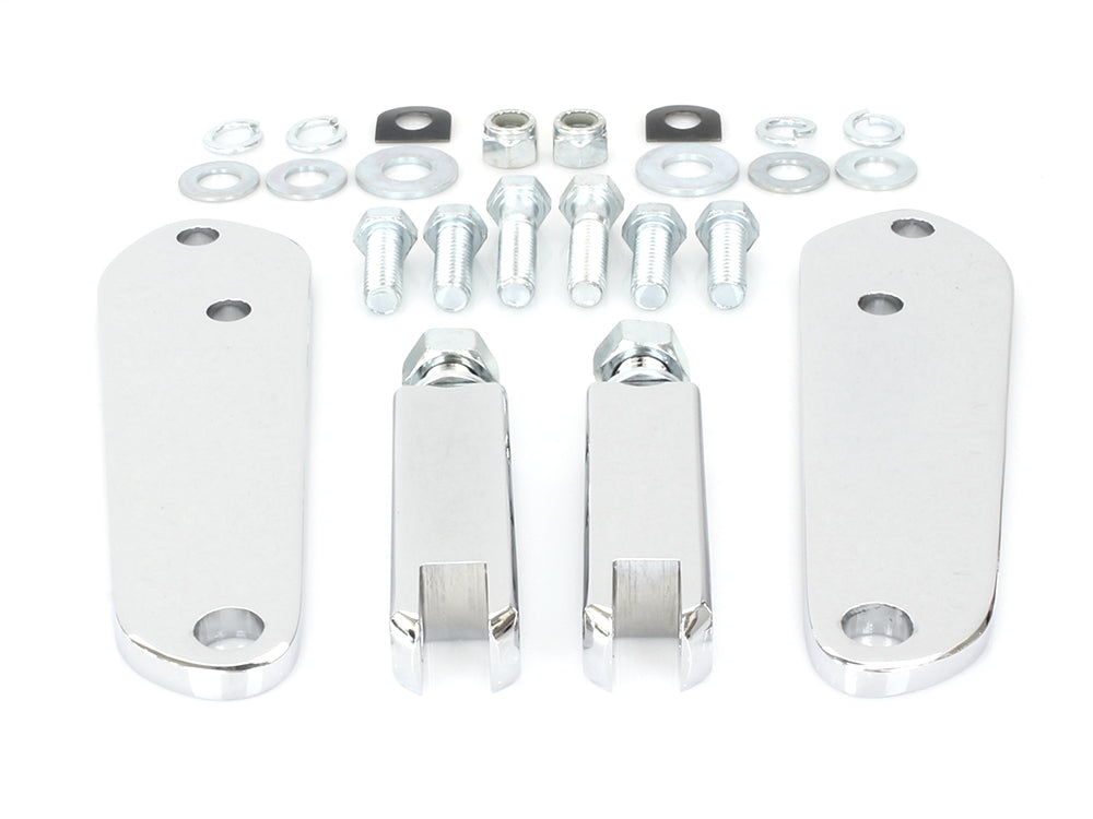 Highway Peg Supports - Chrome. Fits Dyna 1991-2017.
