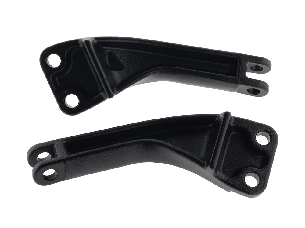 Passenger Footpeg Mount Kit - Wrinkle Black. Fits Dyna 2006-2017.