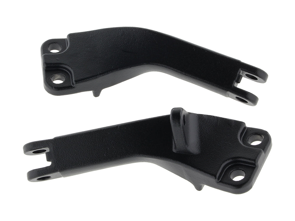 Passenger Footpeg Mount Kit - Wrinkle Black. Fits Dyna 2006-2017.