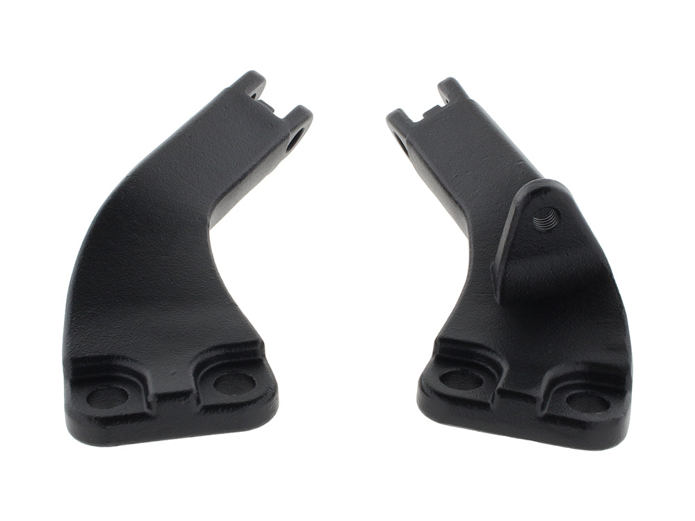 Passenger Footpeg Mount Kit - Wrinkle Black. Fits Dyna 2006-2017.