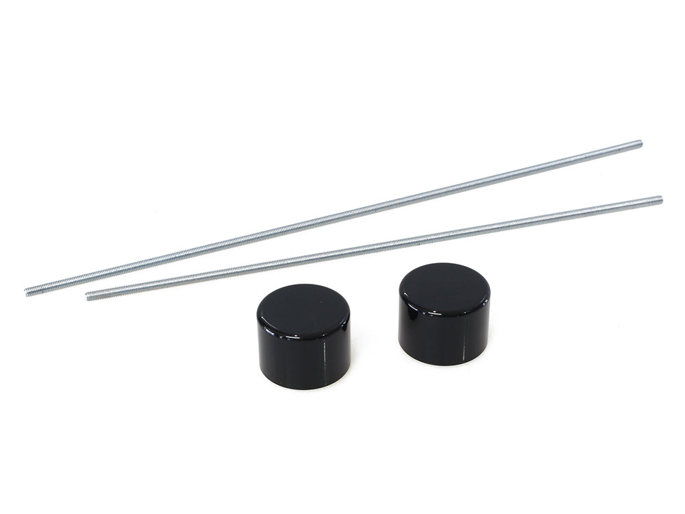 Rear Axle Covers - Gloss Black. Fits Softail 2018up