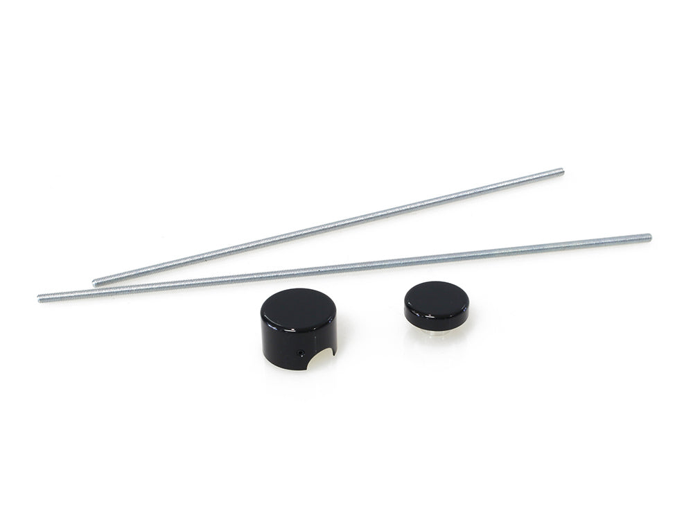 Swingarm Pivot Bolt Covers - Gloss Black. Fits Softail 2018up.