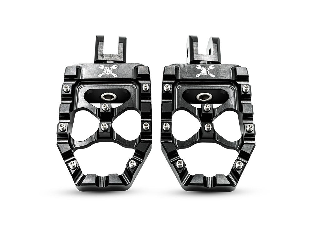 MX Evolution Footpegs – Black. Fits Softail 2018up Front Rider