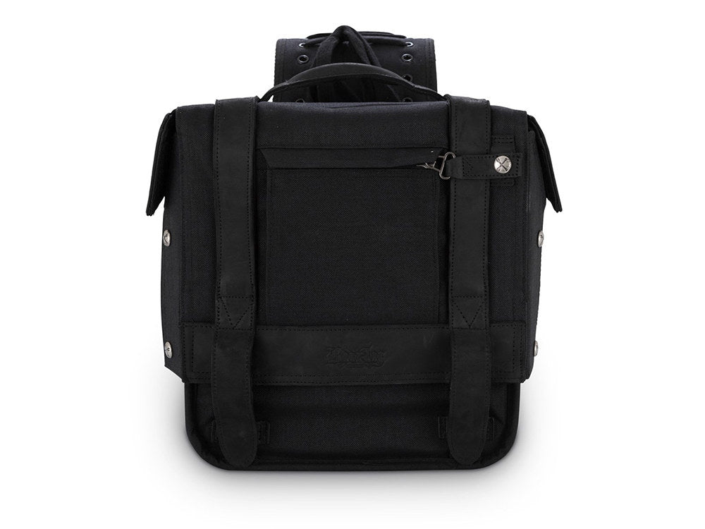 Throw-Over Saddlebags – Black Cordura – Burly Brand