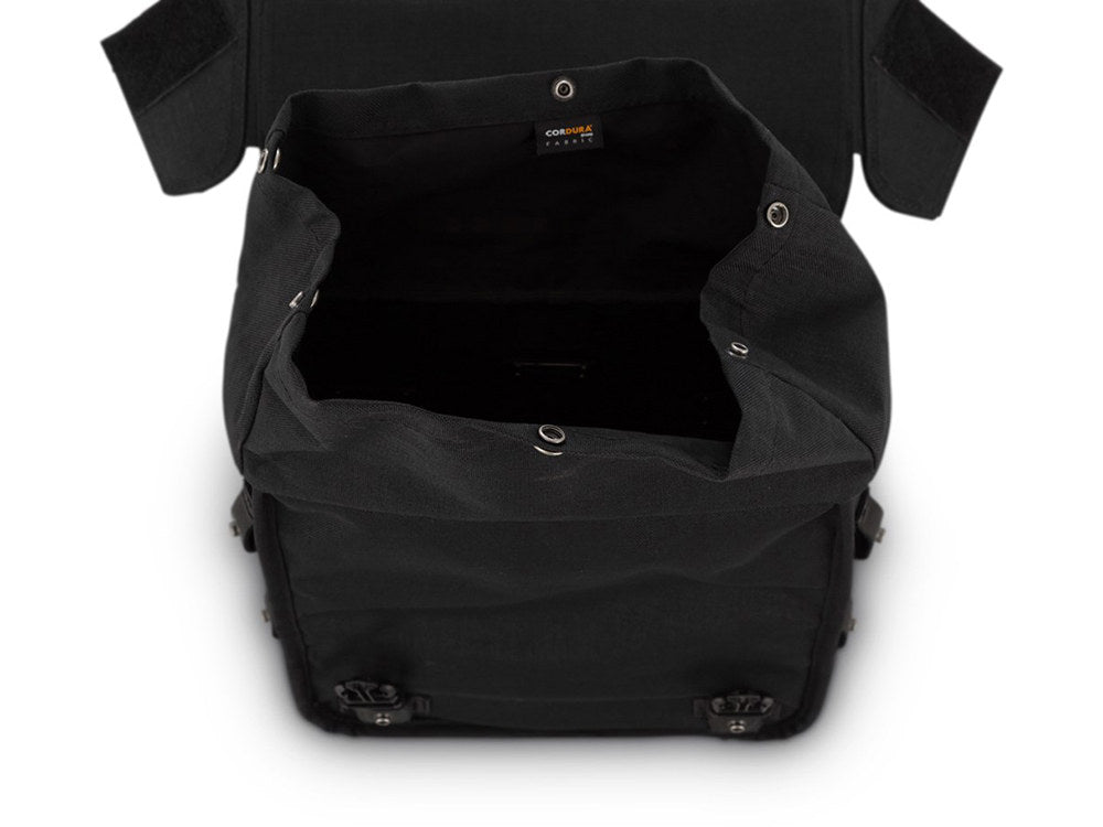 Throw-Over Saddlebags – Black Cordura – Burly Brand