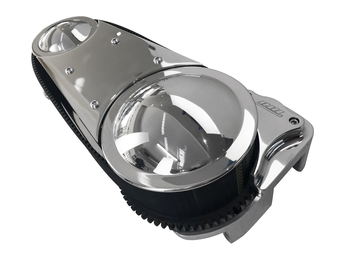3in. Open Primary Belt Drive Kit - Polished. Fits Softail 1990-2006.