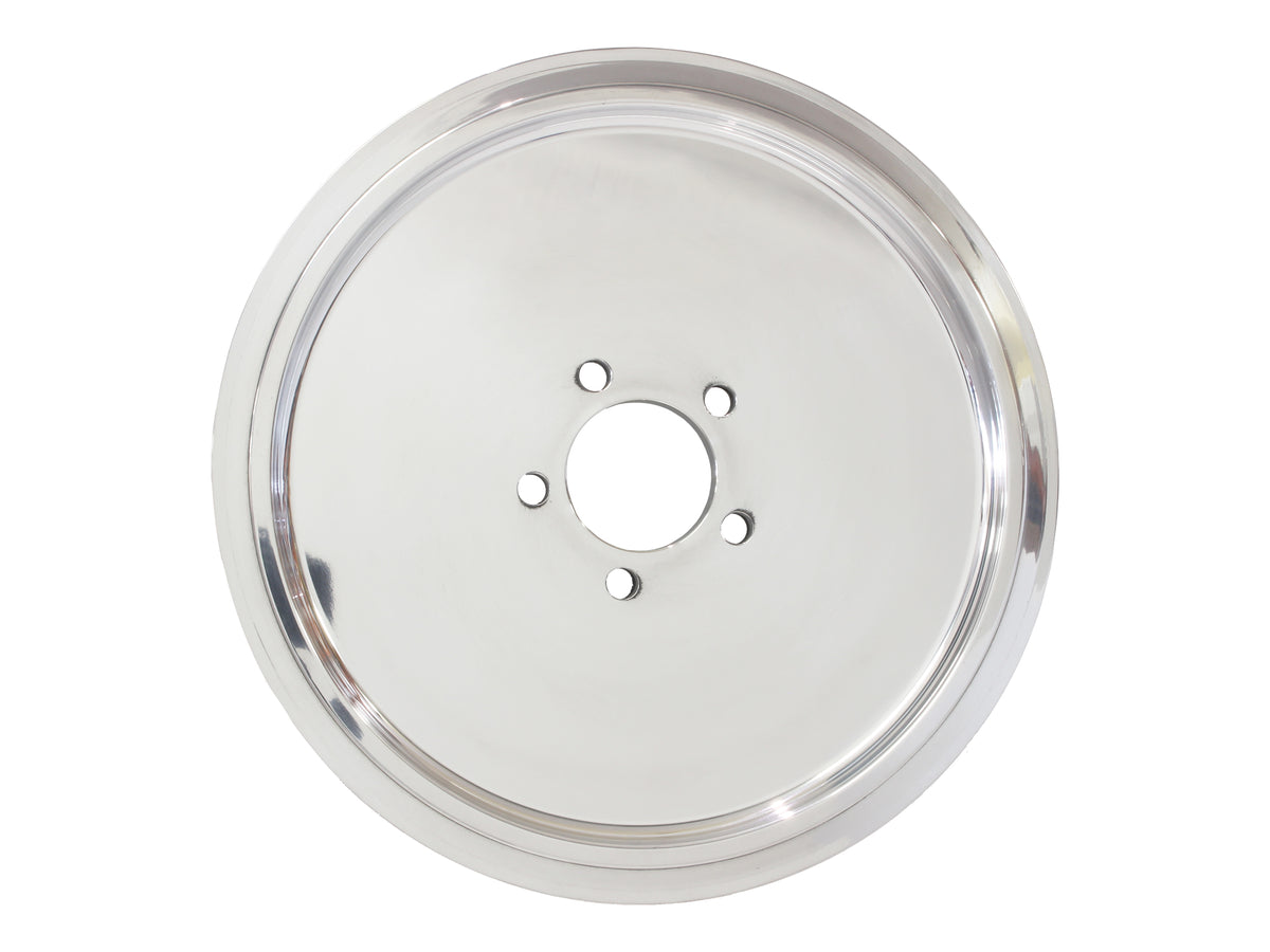 70 Tooth x 1.5in. Solid Rear Pulley - Polished. Fits Big Twin 1980-1999 with 1-1/2in. Wide Belt.