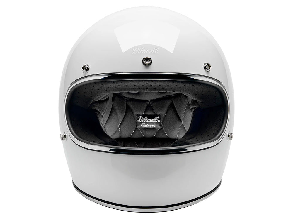 Gringo Helmet - Gloss White. Size Large with ECE R22.06 Compliance