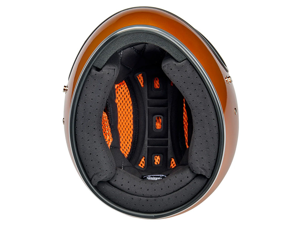 Gringo Helmet - Metallic Sunburst. Size Small with ECE R22.06 Compliance