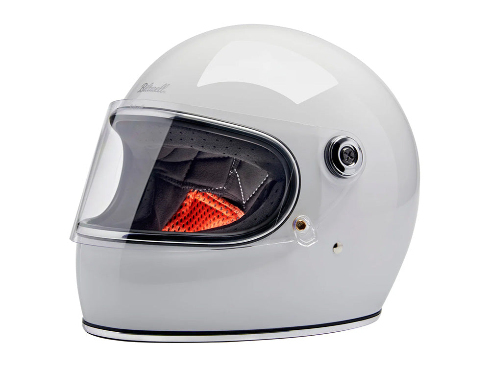 Gringo S Helmet - Gloss White. Size Medium with ECE R22.06 Compliance