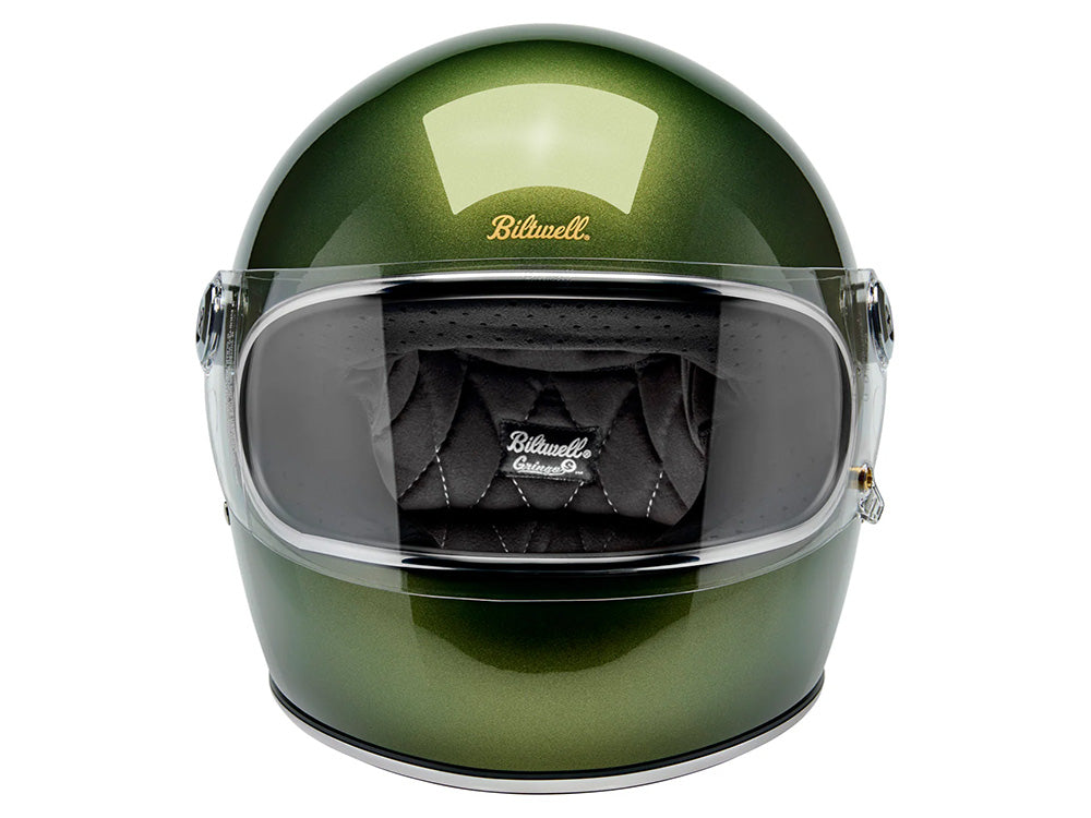 Gringo S Helmet - Metallic Dart Green. Size Medium with ECE R22.06 Compliance