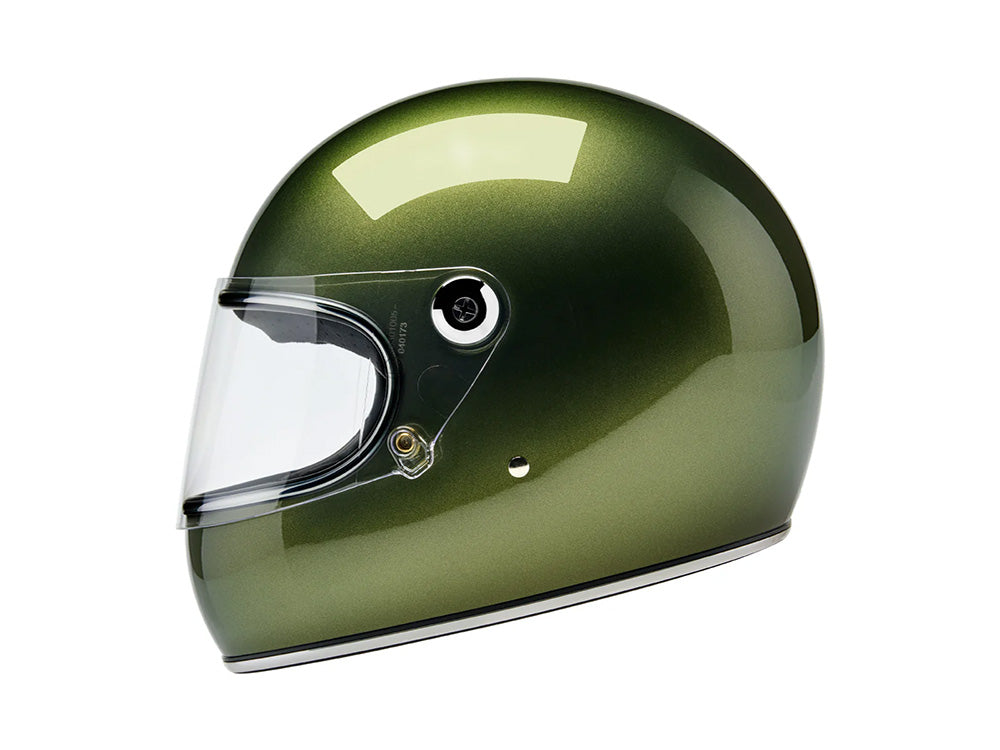 Gringo S Helmet - Metallic Dart Green. Size Medium with ECE R22.06 Compliance