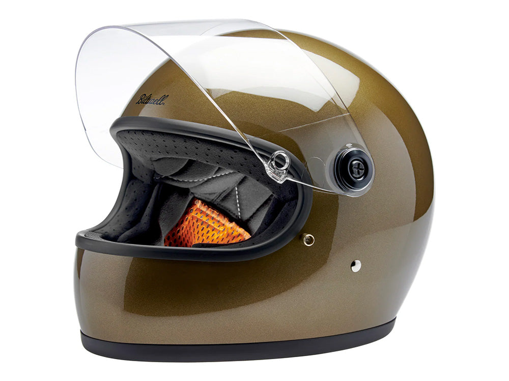 Gringo S Helmet - Metallic Ugly Gold. Size Small with ECE R22.06 Compliance