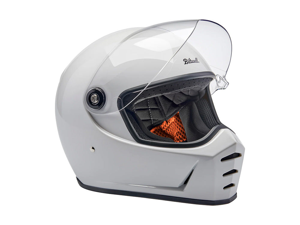 Lane Splitter Helmet - Gloss White. Size Small with ECE R22.06 Compliance