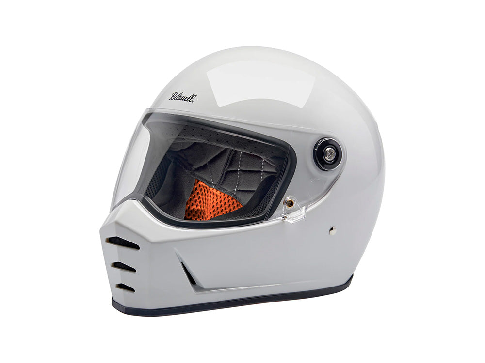 Lane Splitter Helmet - Gloss White. Size X-Large with ECE R22.06 Compliance