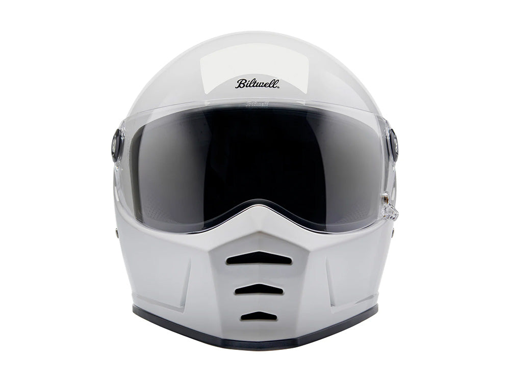 Lane Splitter Helmet - Gloss White. Size XX-Large with ECE R22.06 Compliance