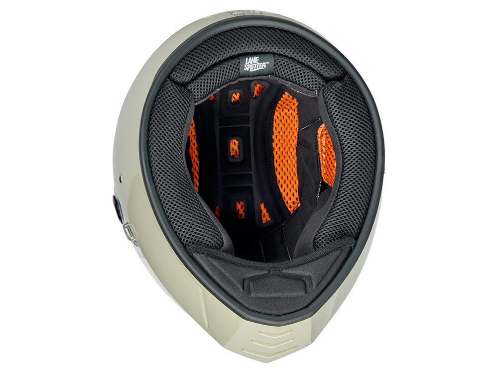 Lane Splitter Helmet - Gloss Chalk. Size Large with ECE R22.06 Compliance