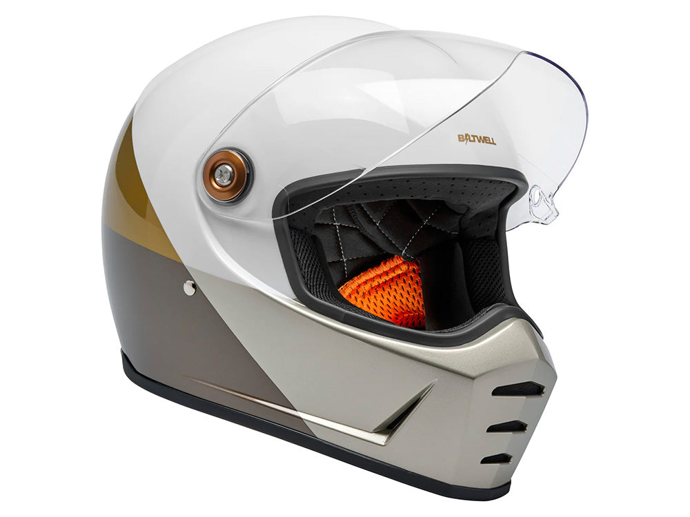 Lane Splitter Helmet - Intersection Gold, Silver & Bronze. Size X-Large with ECE R22.06 Compliance
