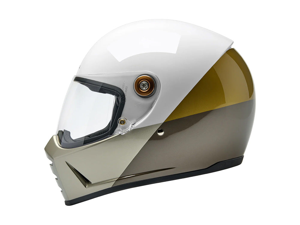 Lane Splitter Helmet - Intersection Gold, Silver & Bronze. Size X-Large with ECE R22.06 Compliance