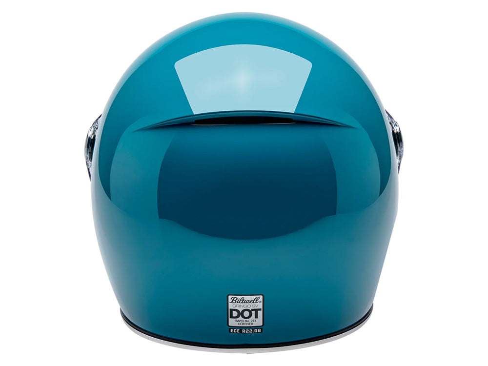 Gringo SV Helmet - Gloss Atlantic Teal. Size Large with ECE R22.06 Compliance