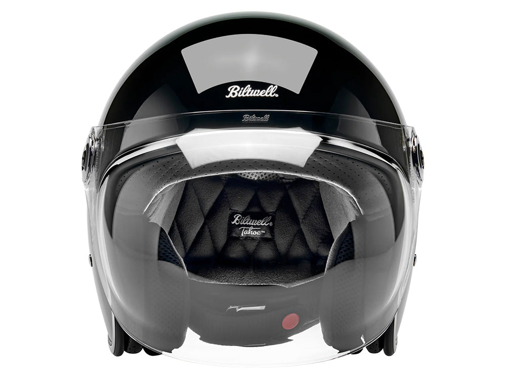 Tahoe Open Face Helmet - Gloss Black. Size XX-Large with ECE R22.06 Compliance