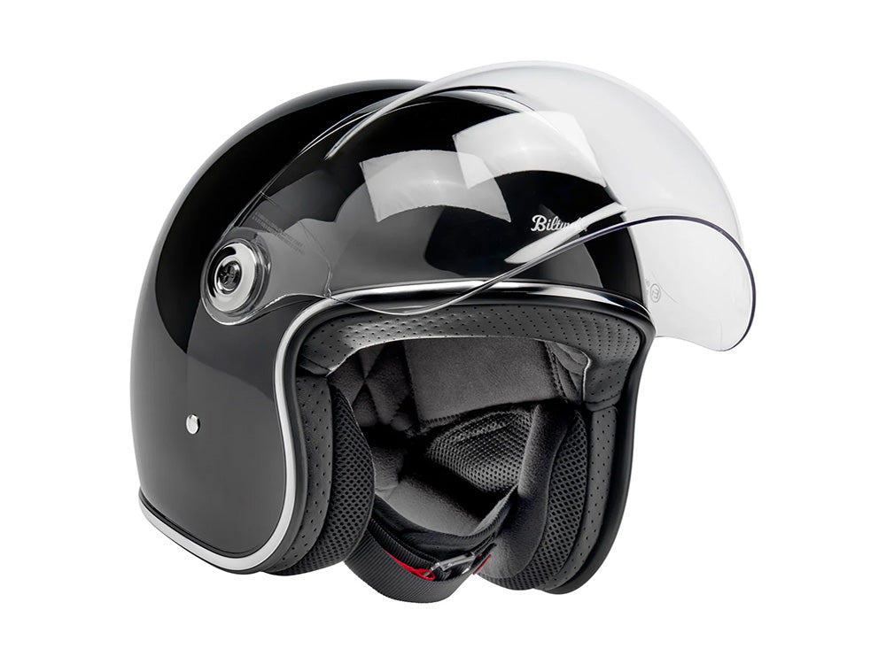 Tahoe Open Face Helmet - Gloss Black. Size XX-Large with ECE R22.06 Compliance