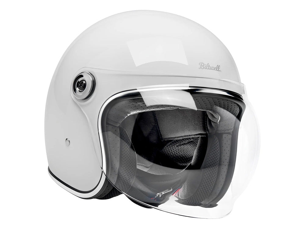 Tahoe Open Face Helmet - Gloss White. Size Large with ECE R22.06 Compliance