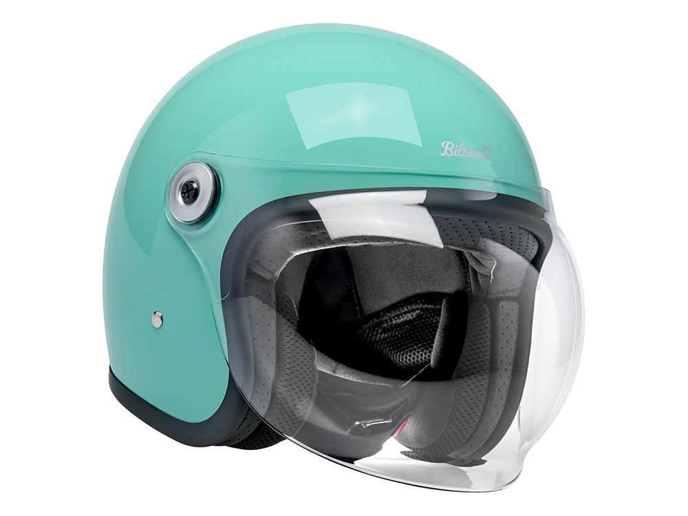 Tahoe Open Face Helmet - Gloss Mint Julep. Size X-Large with ECE R22.06 Compliance