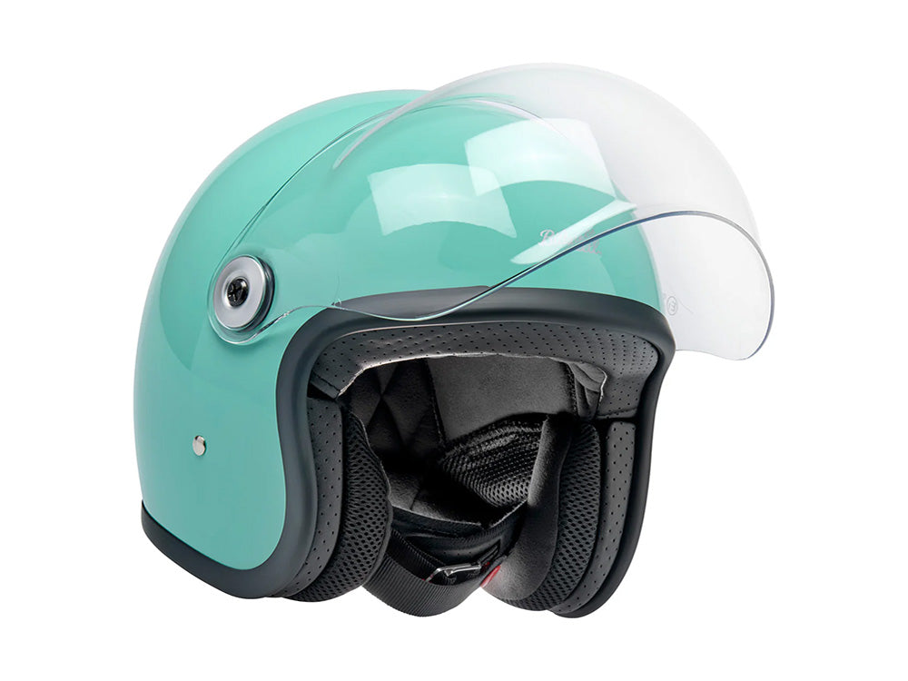 Tahoe Open Face Helmet - Gloss Mint Julep. Size X-Large with ECE R22.06 Compliance