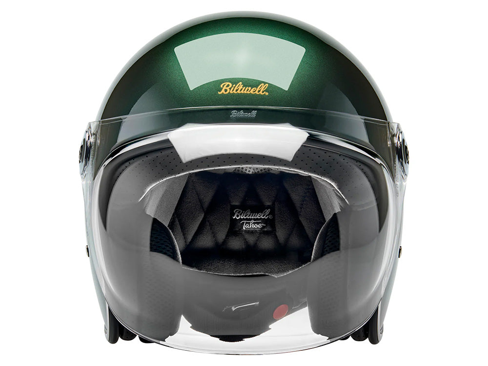 Tahoe Open Face Helmet - Metallic Sierra Green. Size XX-Large with ECE R22.06 Compliance