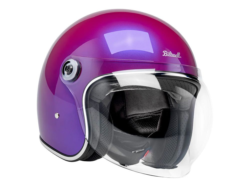 Tahoe Open Face Helmet - Metallic Grape. Size Small with ECE R22.06 Compliance