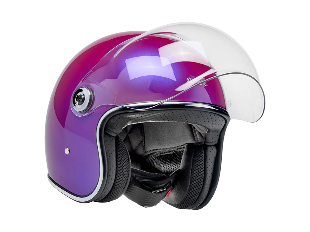 Tahoe Open Face Helmet - Metallic Grape. Size Small with ECE R22.06 Compliance