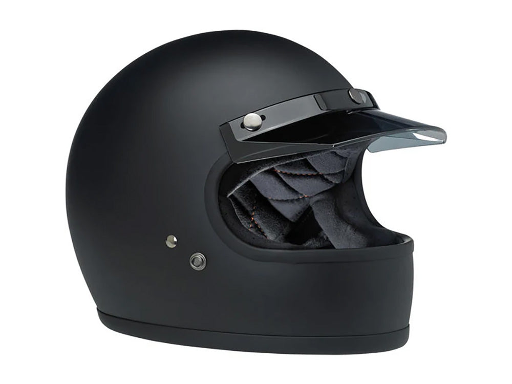 Moto Visor - Smoke Translucent. Fits Gringo Helmets & Most Helmets With 3 Studs Along The Top