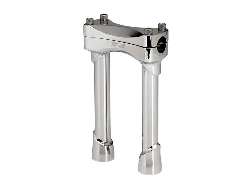8in. Straight Murdock Risers - Chrome. Fits 1in. Handlebar