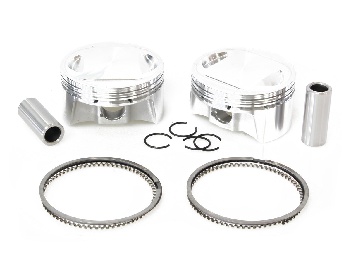 Std Pistons with 10.25:1 Compression Ratio. Fits Big Twin 1999-2006 with 88ci to 98ci Big Bore Twin Cam Engine.