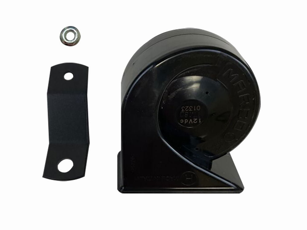 109db Electromagnetic Horn Kit - Black. Fits Softail 2018-2024