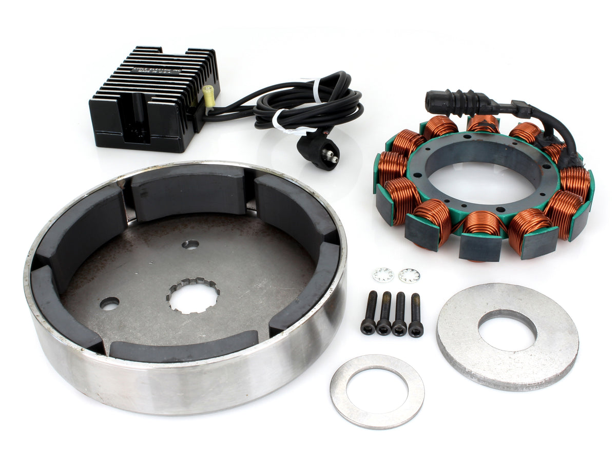 Alternator Kit with Low Volt Regulator. Fits Softail 1989-1999